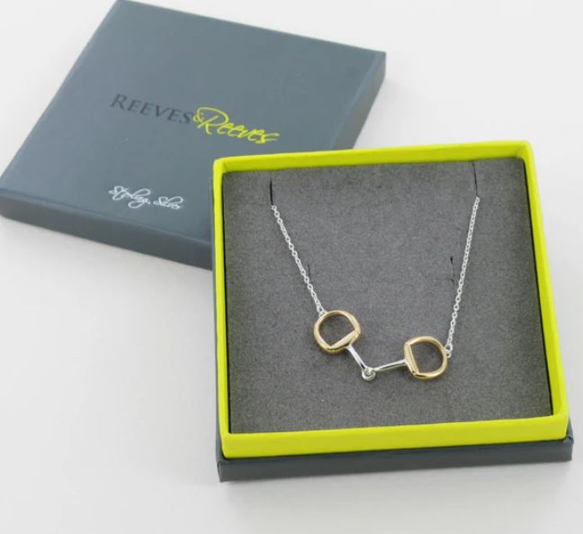 Sterling Silver Solo Snaffle Necklace