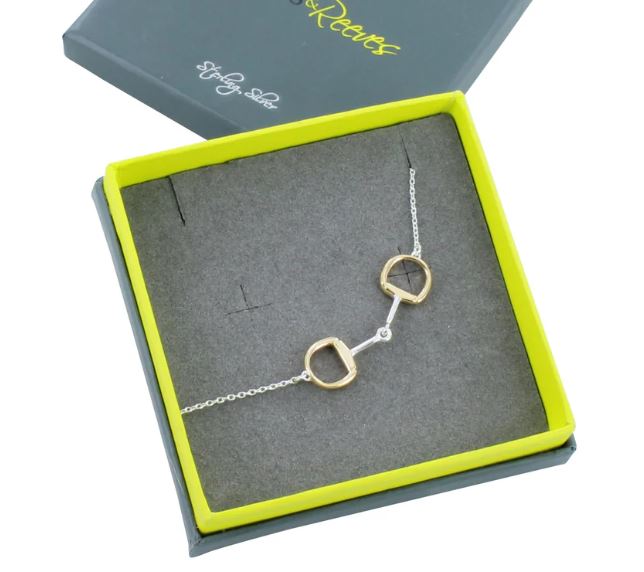 Sterling Silver Solo Snaffle Necklace