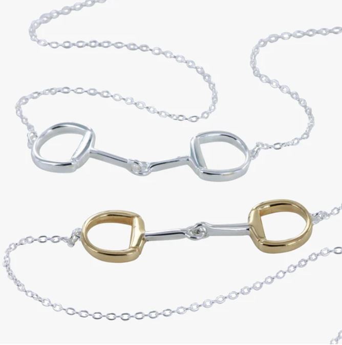 Sterling Silver Solo Snaffle Necklace